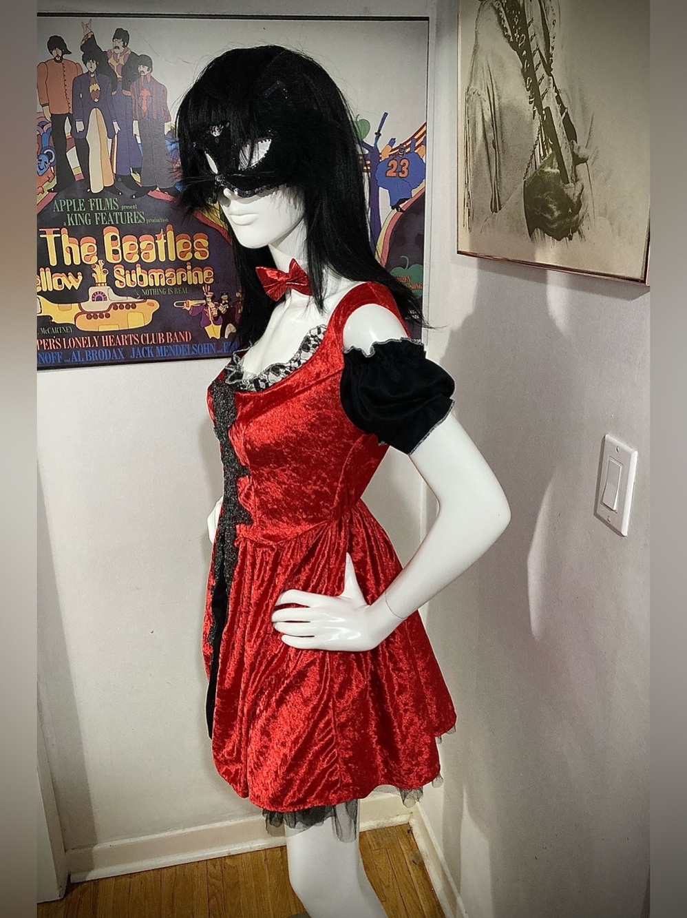 Custom “Hellcat” 11pc Adult Halloween Costume - Black Cat / Vamp